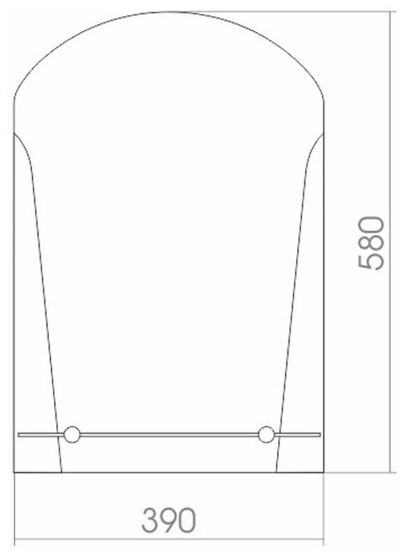 Зеркало MIXLINE "Эхо" 390*580 (ШВ) с полкой - фотография № 2