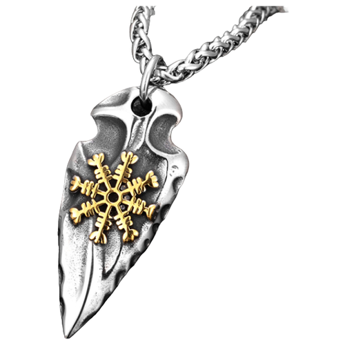 Ожерелье с подвеской скандинавское клык волка из нержавеющей стали