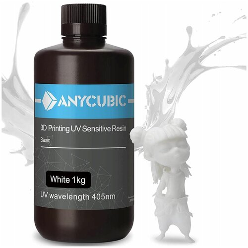 Anycubic Фотополимерная смола Anycubic Basic, белая (1 кг)