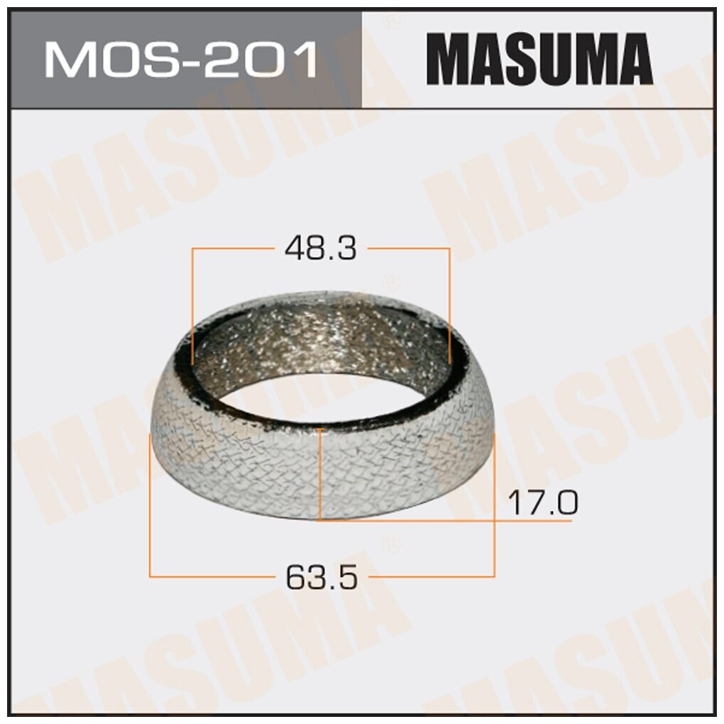 Кольцо глушителя 48.3 x 63.5 x 17 MASUMA MASUMA MOS201 | цена за 1 шт