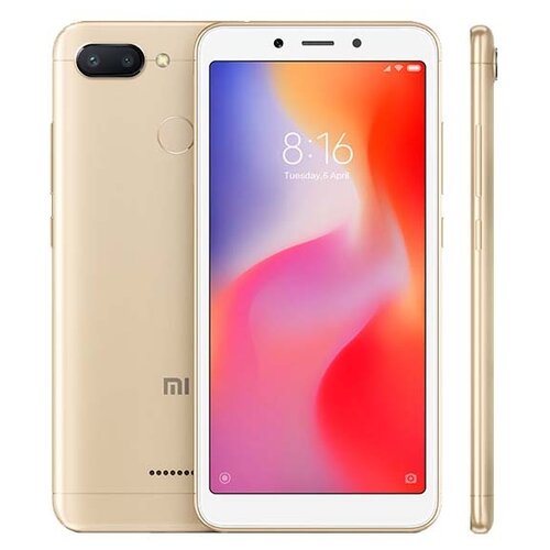 фото Смартфон Xiaomi Redmi 6 3/64GB золотой