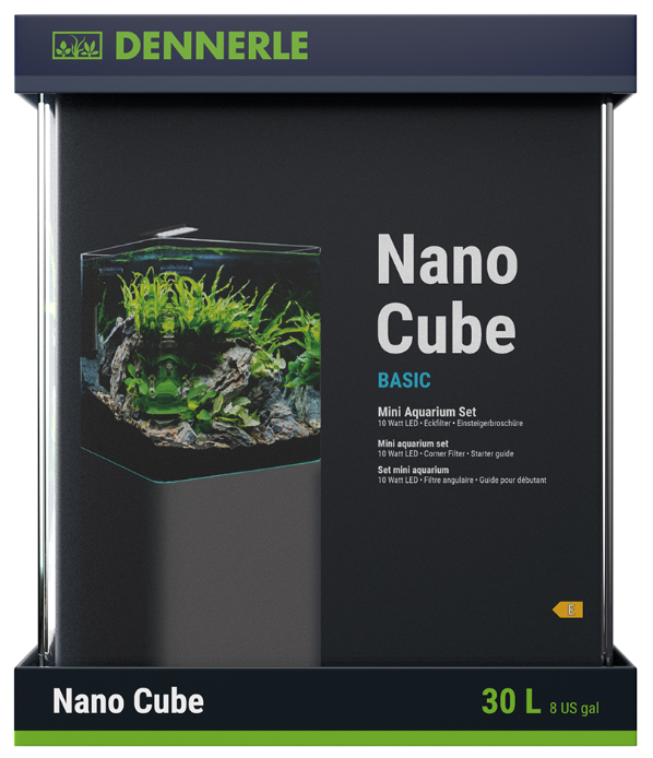 Аквариум Dennerle Nano Cube Basic 30 литров (в комплекте фильтр, освещение)