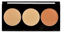 Kiss New York Professional Палетка для контурирования с кистью Contour Kit 01, light