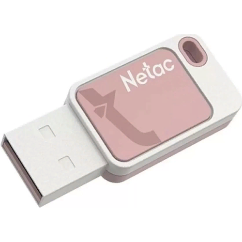 Накопитель USB 2.0 32Гб Netac UA31 (NT03UA31N-032G-20PK), розовый флеш диск netac 32gb ua31 nt03ua31n 032g 20pk usb2 0 розовый