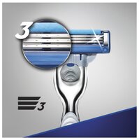 Набор Gillette дорожный чехол, гель для бритья для Extra Comfort 75 мл, бритвенный станок Mach3 Turb