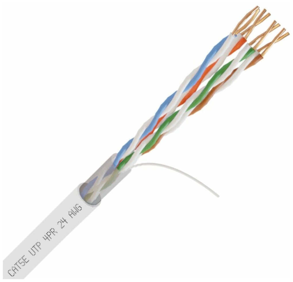 фото Кабель омедненный NetLink NL-CCA UTP 4PR 24 AWG CAT5е 305м внутренний