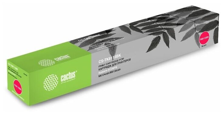 Картридж Cactus CS-TK8115BK, черный, 12000 страниц, совместимый для Kyocera Ecosys M8124cidn/M8130cidn