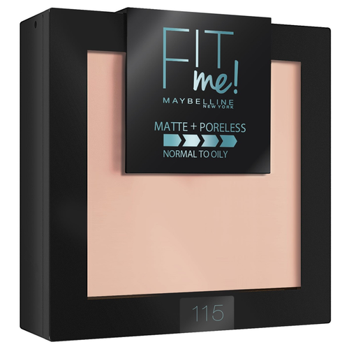 фото Maybelline Fit Me пудра компактная матирующая скрывающая поры 115 слоновая кость