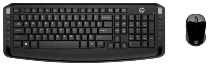 Клавиатура и мышь HP 3ML04AA Wireless Keyboard and Mouse 300 Black USB