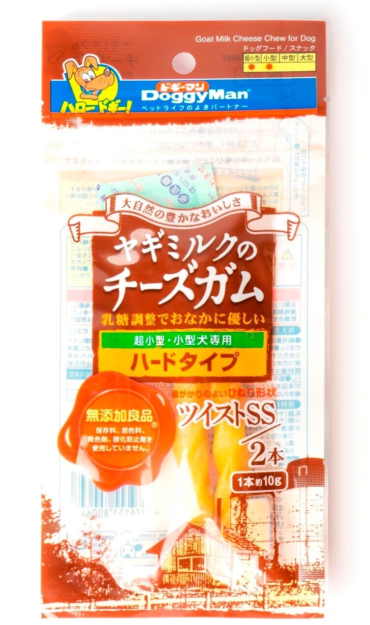 Лакомство для собак мелких пород Japan Premium Pet Козий жевательный сыр для крепких челюстей, 21 г. Без красителей. Без консервантов.