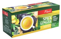 Чай зеленый Floris Spicy ginger в пакетиках, 25 шт.