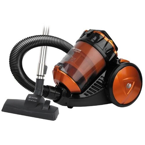 Пылесос Vitek VT-8135 OG 2200400 Вт 3 л HEPA-фильтр чёрно-оранжевый 1234500₽