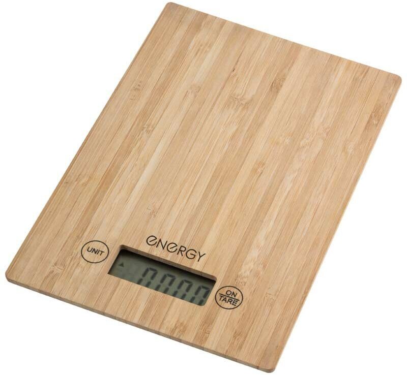 Весы кухонные электронные Energy EN-426, бамбук - фотография № 3