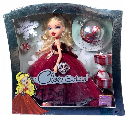 Кукла Братц Кло хлоя из серии Новогодний шар красоты (красное издание) 2004 Bratz Winter Ball Beauty Cloe RED v1