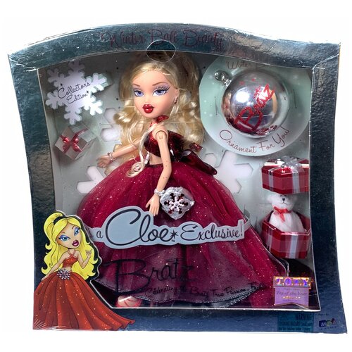 Кукла Братц Кло хлоя из серии Новогодний шар красоты (красное издание) 2004 Bratz Winter Ball Beauty Cloe RED v1 кукла братц кло хлоя из серии настоящий фанк 2003 bratz formal funk cloe