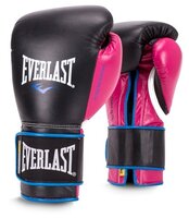Боксерские перчатки Everlast Powerlock hook & loop navy/green 14 oz
