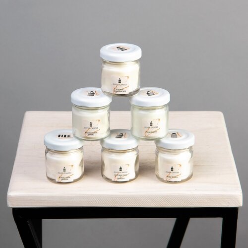 Набор ароматических свечей, в коробке, Миниатюры №4, 6 шт./30мл.