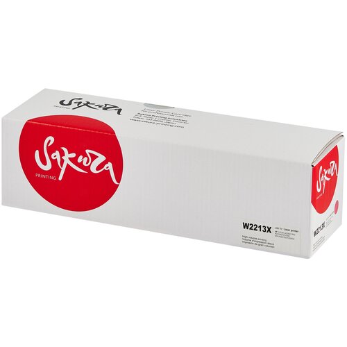 Картридж Sakura W2213X (207X) для HP, пурпурный, 2450 к. картридж sakura w2213x hp 207x для hp laserjet pro m255 пурпурный 2450 к