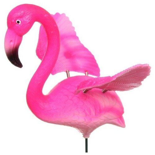 Фигура на спице «Фламинго с расправленными крыльями» 14*40см для отпугивания птиц