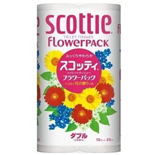 Туалетная бумага Crecia Scottie FlowerPACK, 12 рул (25м)