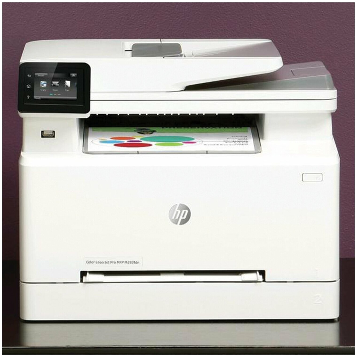 МФУ лазерный HP Color LaserJet Pro M283fdn, A4, цветной, лазерный, белый [7kw74a] - фото №18