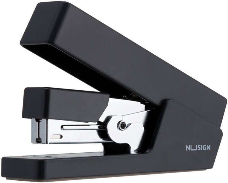 Степлер Deli ENS081BLACK Nusign 24/6 26/6 (25листов) черный 100скоб коробка