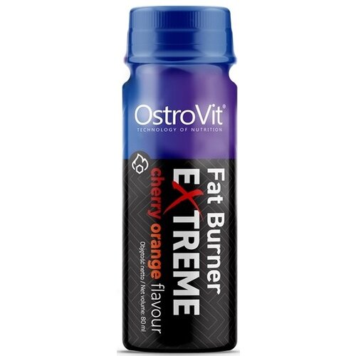 Жиросжигатели, OstroVit, Fat Burner Extreme Shot, 80 мл, Вишня-Апельсин