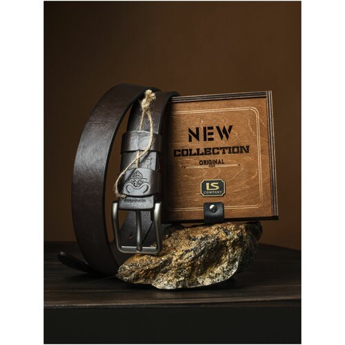 фото Ремень remart, размер 130, коричневый