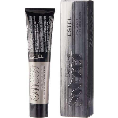 ESTEL De Luxe Silver крем-краска для седых волос, 5/75 светлый шатен коричнево-красный, 60 мл estel оксигент de luxe 9% 900 мл