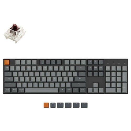 Беспроводная механическая клавиатура Keychron K10 Full size алюмкорпус RGB подсветка Brown Switch 1139000₽