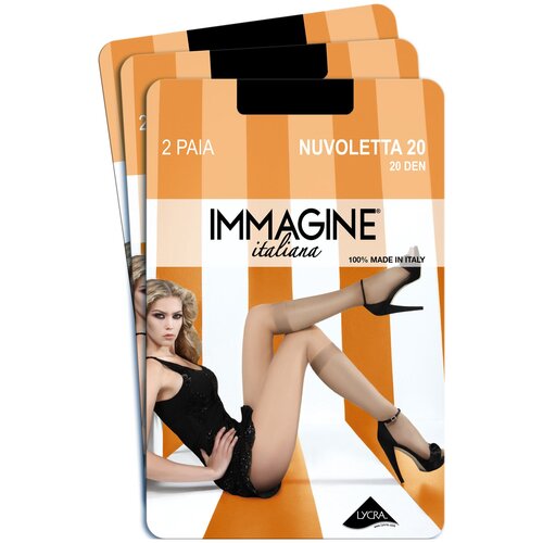 фото Гольфы immagine nuvoletta 20 gb promo (6 пар), nero (черный), 1-unica