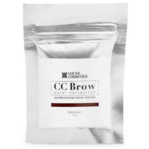 фото CC Brow Хна для бровей в саше, 10 г. dark brown