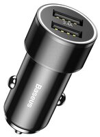 Автомобильная зарядка Baseus Small Screw 3.4A Dual-USB Type-C Car Charging Set TZXLD-B01 черный