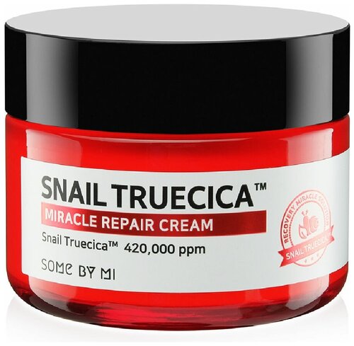 Восстанавливающий крем с муцином чёрной улитки Some By Mi Snail Truecica Miracle Repair Cream 60мл