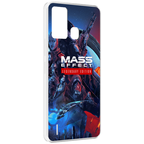 Чехол MyPads Mass Effect Legendary Edition для ITEL S16 / ITEL Vision 1 Pro задняя-панель-накладка-бампер