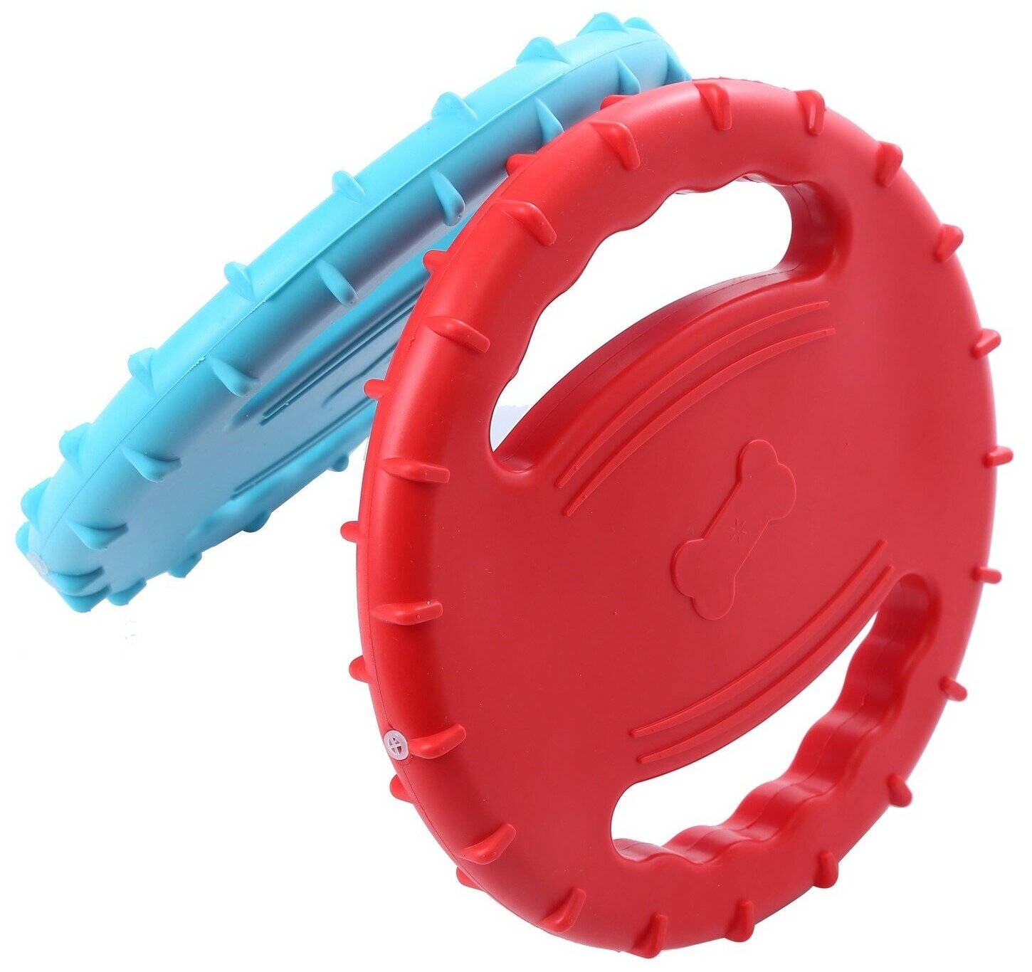 Игрушки для собак / красная летающая тарелка (диск, фрисби), диаметром 20 см - фотография № 1
