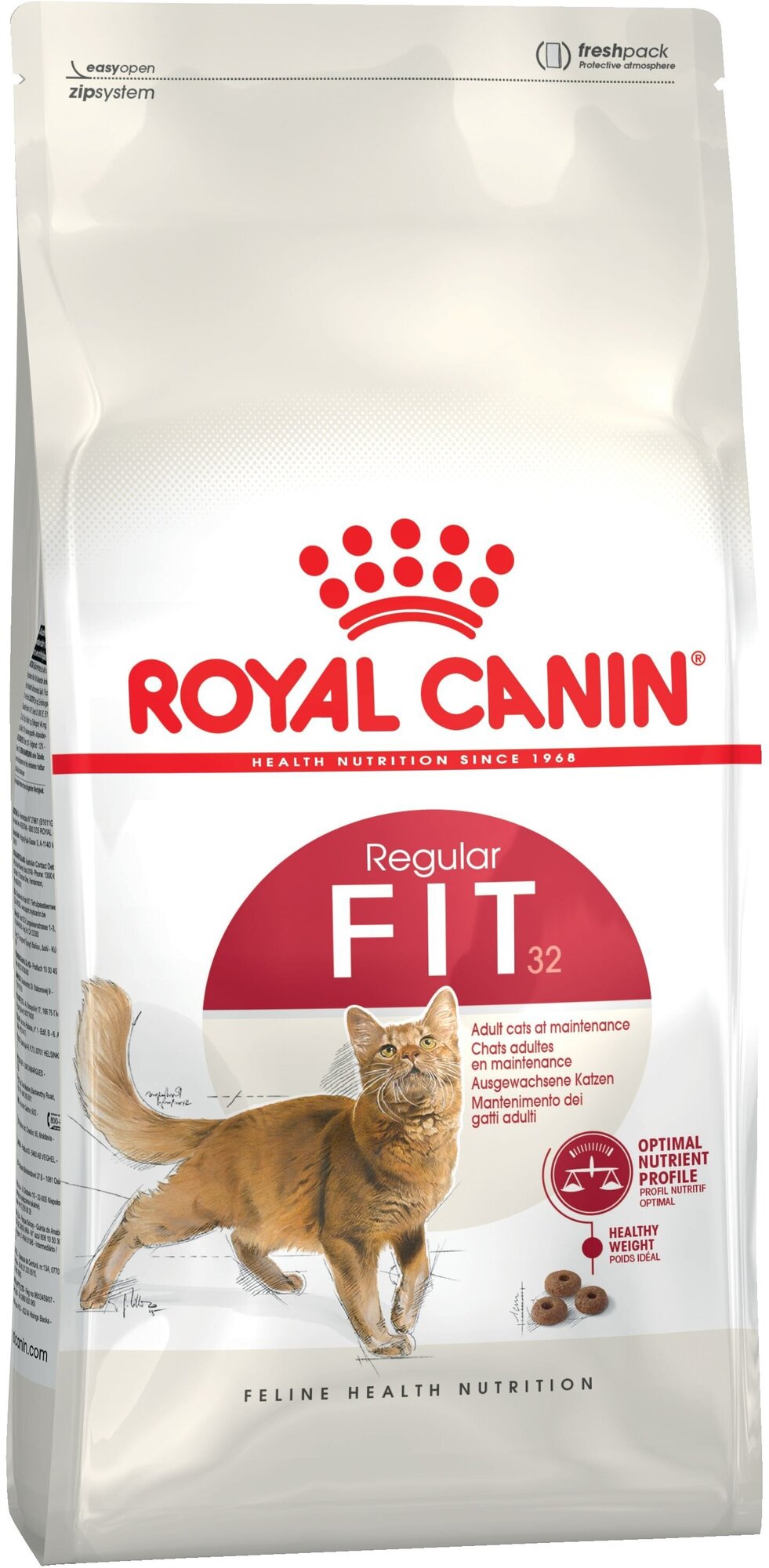 Royal Canin Fit 32 Корм сухой сбалансированный для взрослых умеренно активных кошек от 1 года, 0,4 кг - фотография № 2