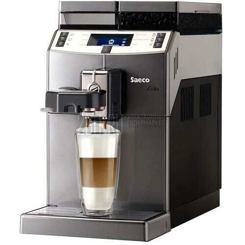 Кофемашина PHILIPS Lirika One Touch Cappuccino 9851/01, черный/серебристый