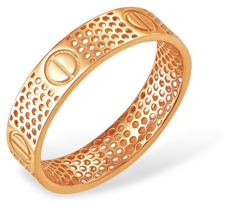 Кольцо Яхонт, красное золото, 585 проба, размер 16.5, золотой