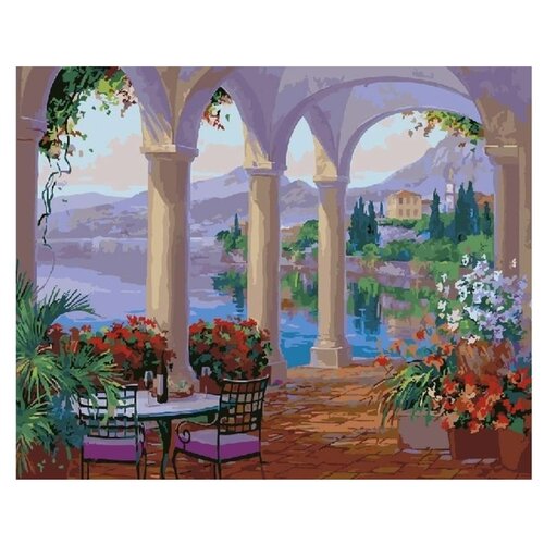 фото Color Kit Картина по номерам "Приморское кафе" 40х50 см (CG883)