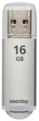 Флеш-накопитель USB 2.0 Smartbuy 16GB V-Cut Silver (SB16GBVC-S)