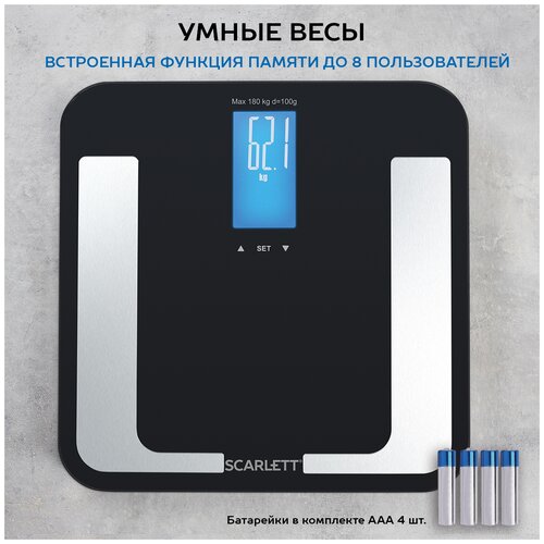 Напольные весы Scarlett SL-BS34ED40 черный