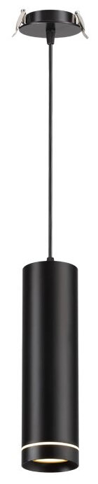 Встраиваемый светильник Novotech Arum 357691, LED, кол-во ламп:1шт, Черный