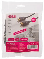 Кабель LUMAX HDMI - HDMI (91) 3 м черный