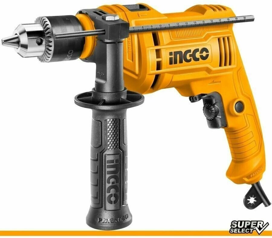 фото Электрическая дрель ударная INGCO ID7108 электроинструмент, подарок на день рождения мужчине, любимому, папе, дедушке, парню