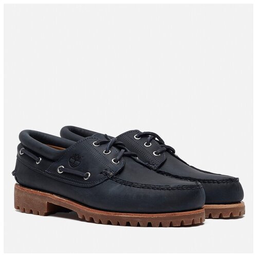 фото Мужские ботинки timberland authentics 3 eye classic синий, размер 42 eu