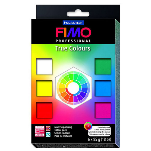 Полимерная глина FIMO Professional набор Натуральные цвета 6 блоков по 85 г (8003-01) 510 г