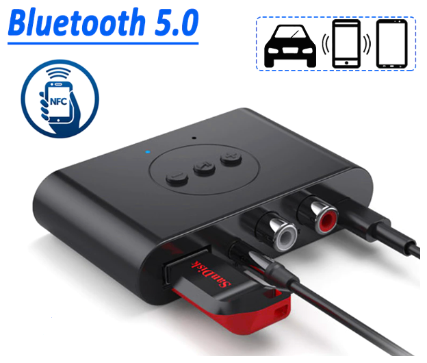 Bluetooth 52/NFC приёмник BLS B21 2RCA 35 jack для дома автомобиля