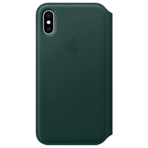 фото Чехол Apple Folio кожаный для Apple iPhone XS forest green