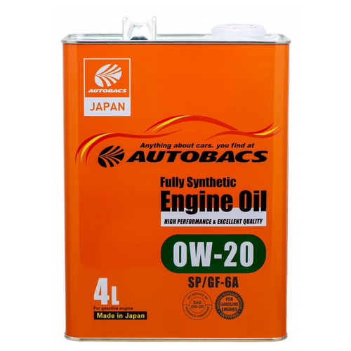 Моторное масло AUTOBACS ENGINE OIL FS 0W20 API SP/GF-6A 4л.